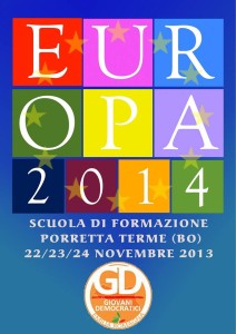 Scuola di formazione sull'Europa a Porretta Terme dal 22 al 24 novembre 2013